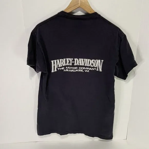 Harley Davidson Vintage 1980s Graphic T-Shirt, Medium, Black, Holoubek, - Picture 7 of 10